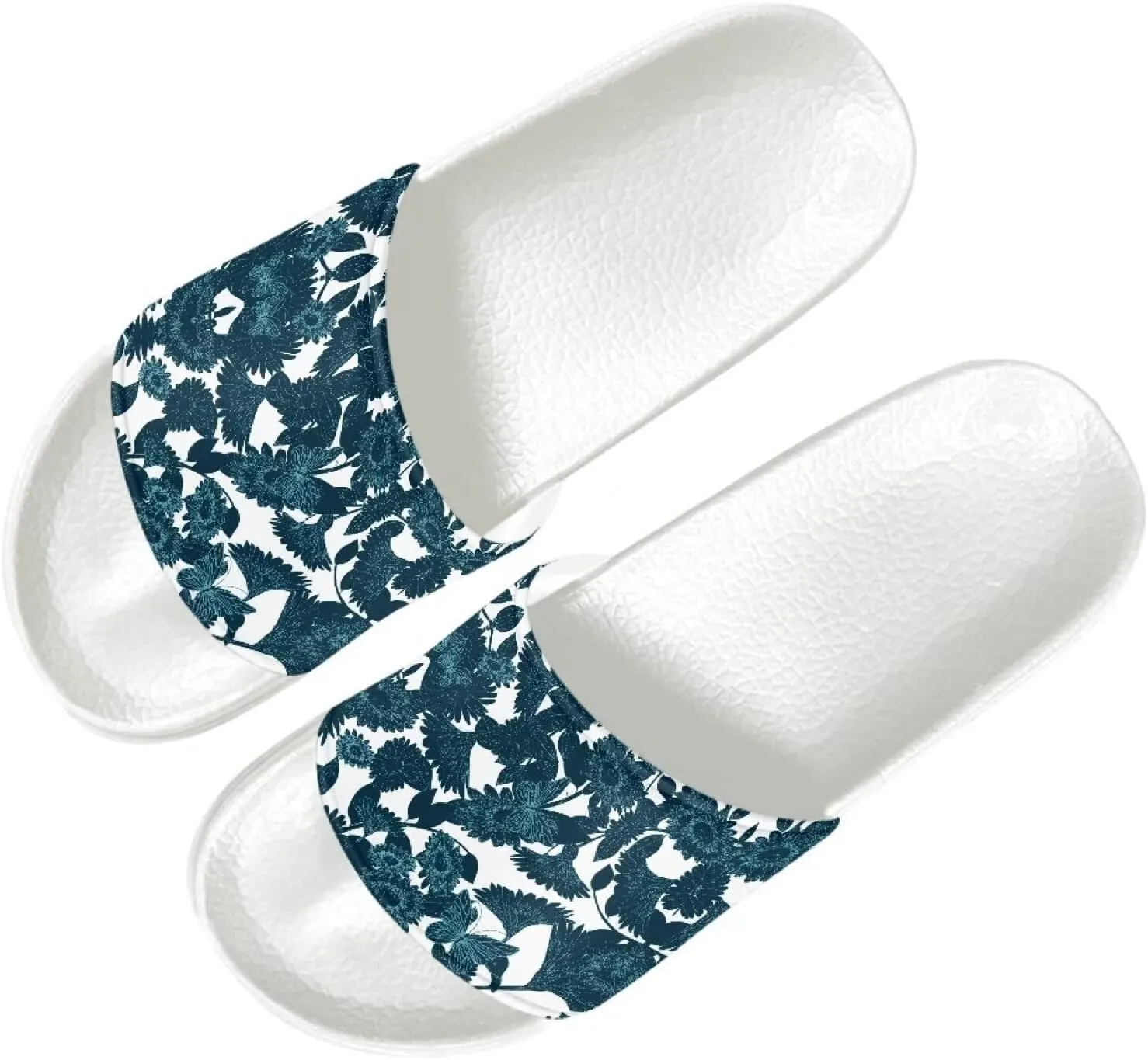 Comfy Slides for Women Supportive Walking Size 6-13.5 White
