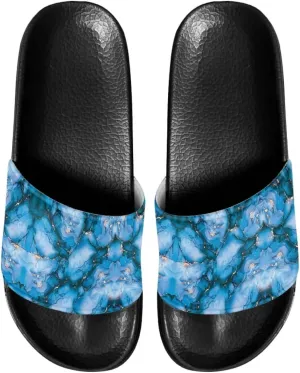 Cozy Slides for Women Soft Customized Size 6-13.5 Black