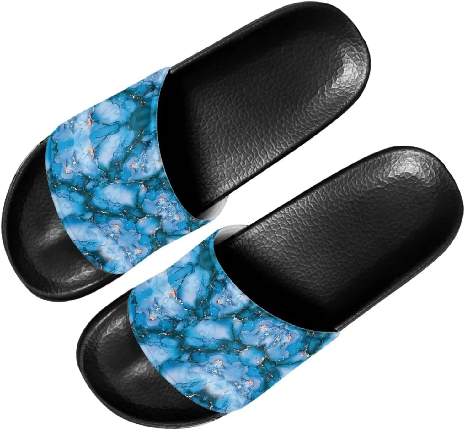 Cozy Slides for Women Soft Customized Size 6-13.5 Black