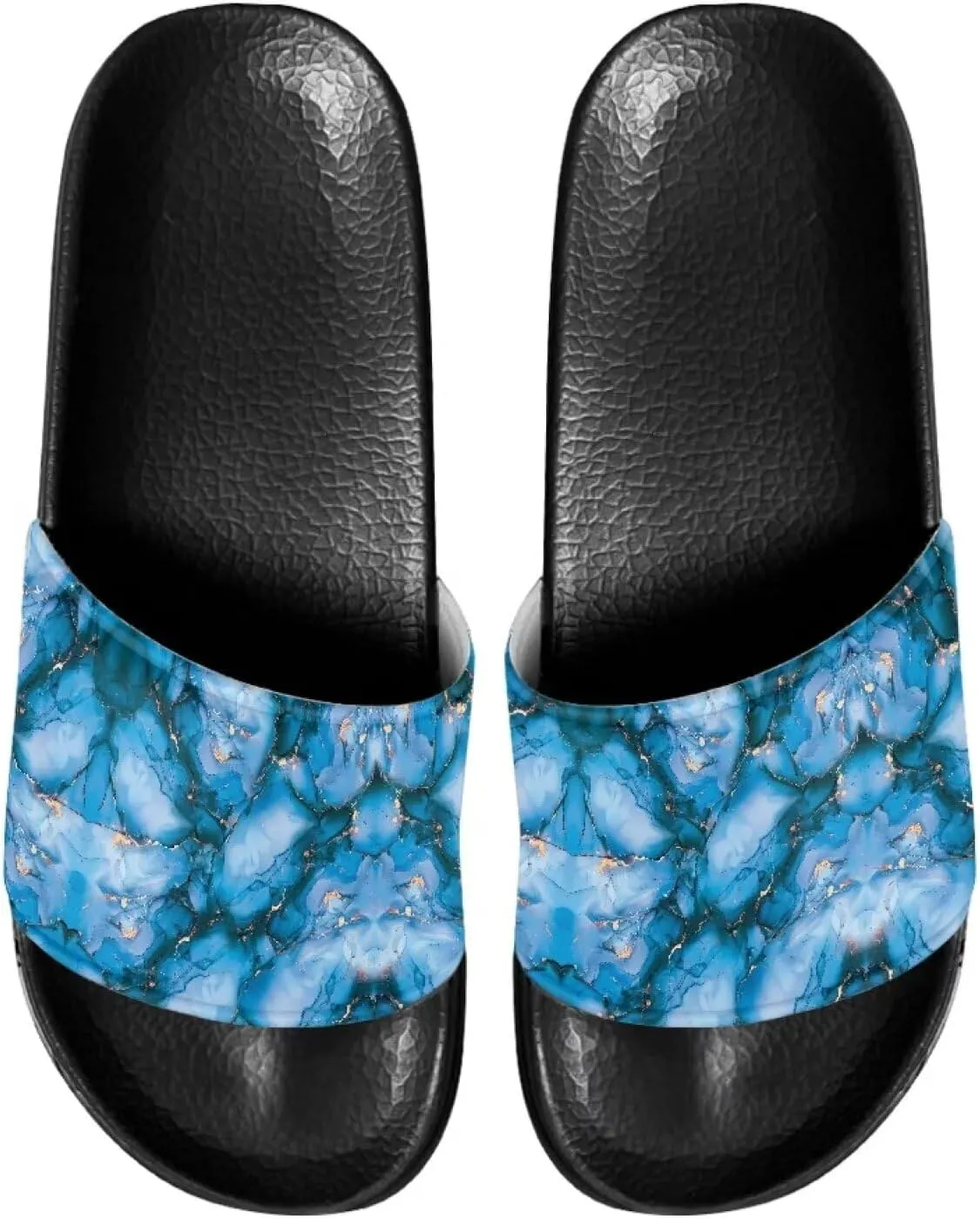 Cozy Slides for Women Soft Customized Size 6-13.5 Black