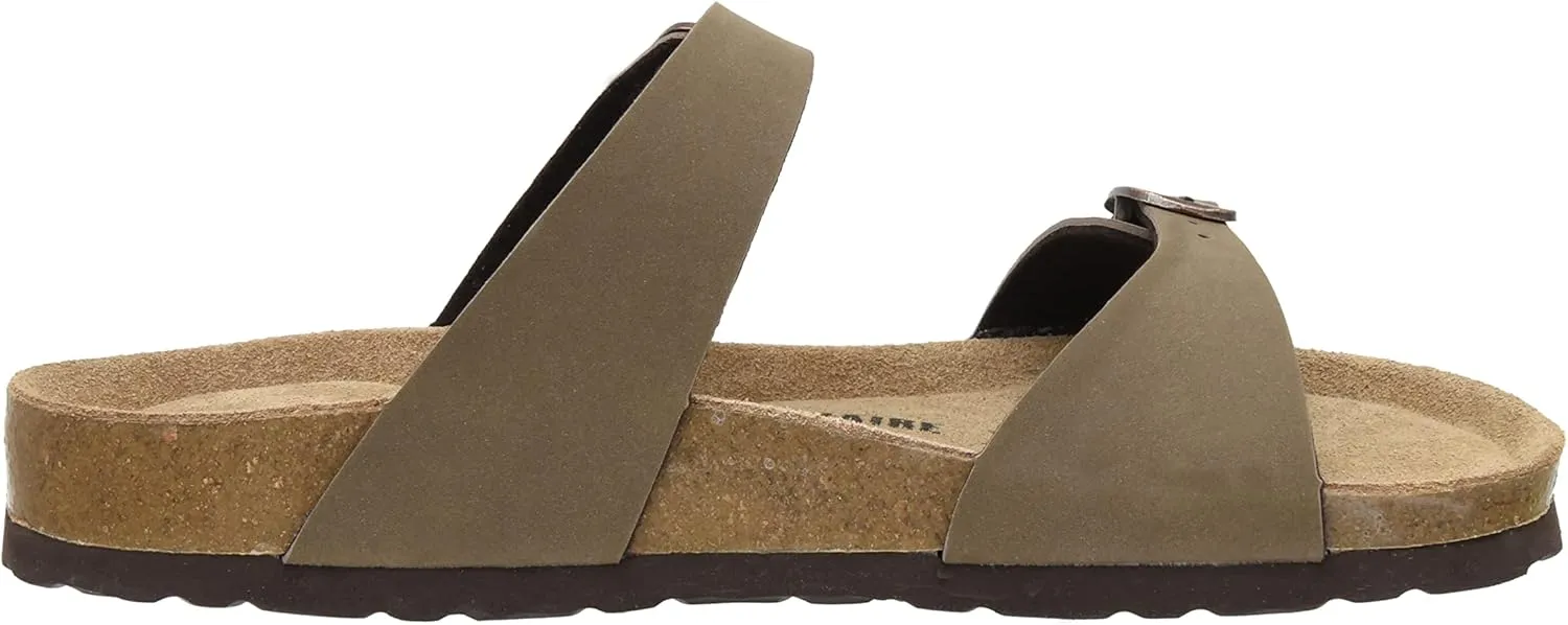 CUSHIONAIRE Women's Liam Cork footbed Sandal with  Comfort