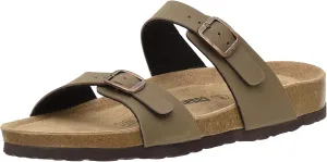 CUSHIONAIRE Women's Liam Cork footbed Sandal with  Comfort