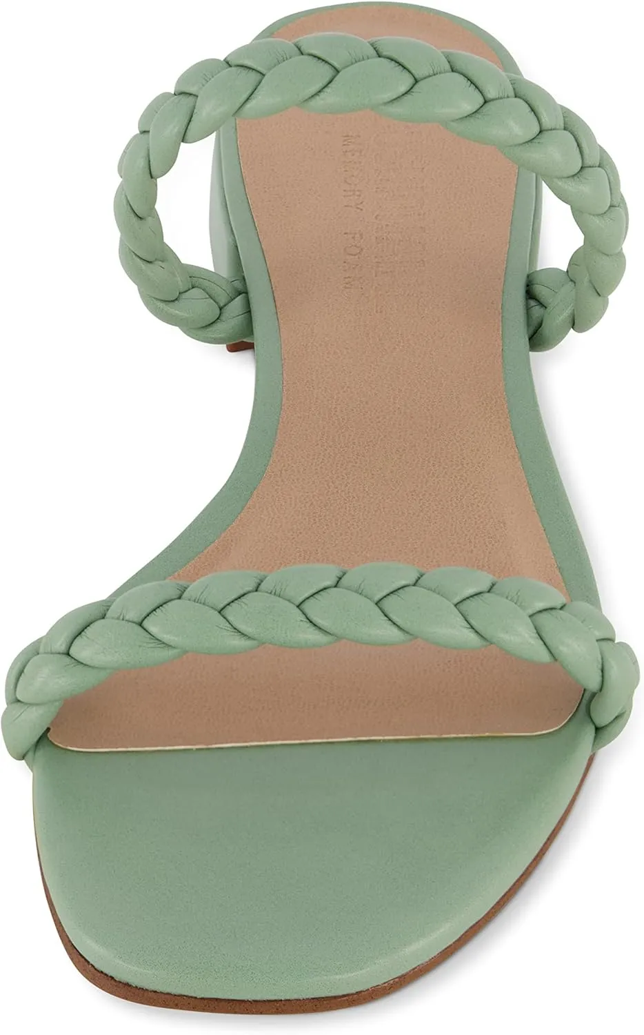 CUSHIONAIRE Women's Neptune braided low block heel sandal  Memory Foam