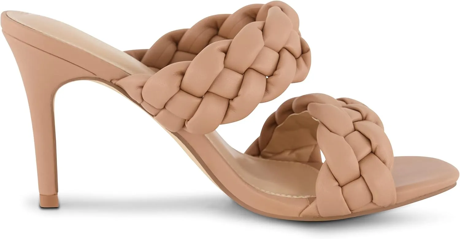 CUSHIONAIRE Women's Suzy braided dress sandal  Memory Foam, Wide Widths Available
