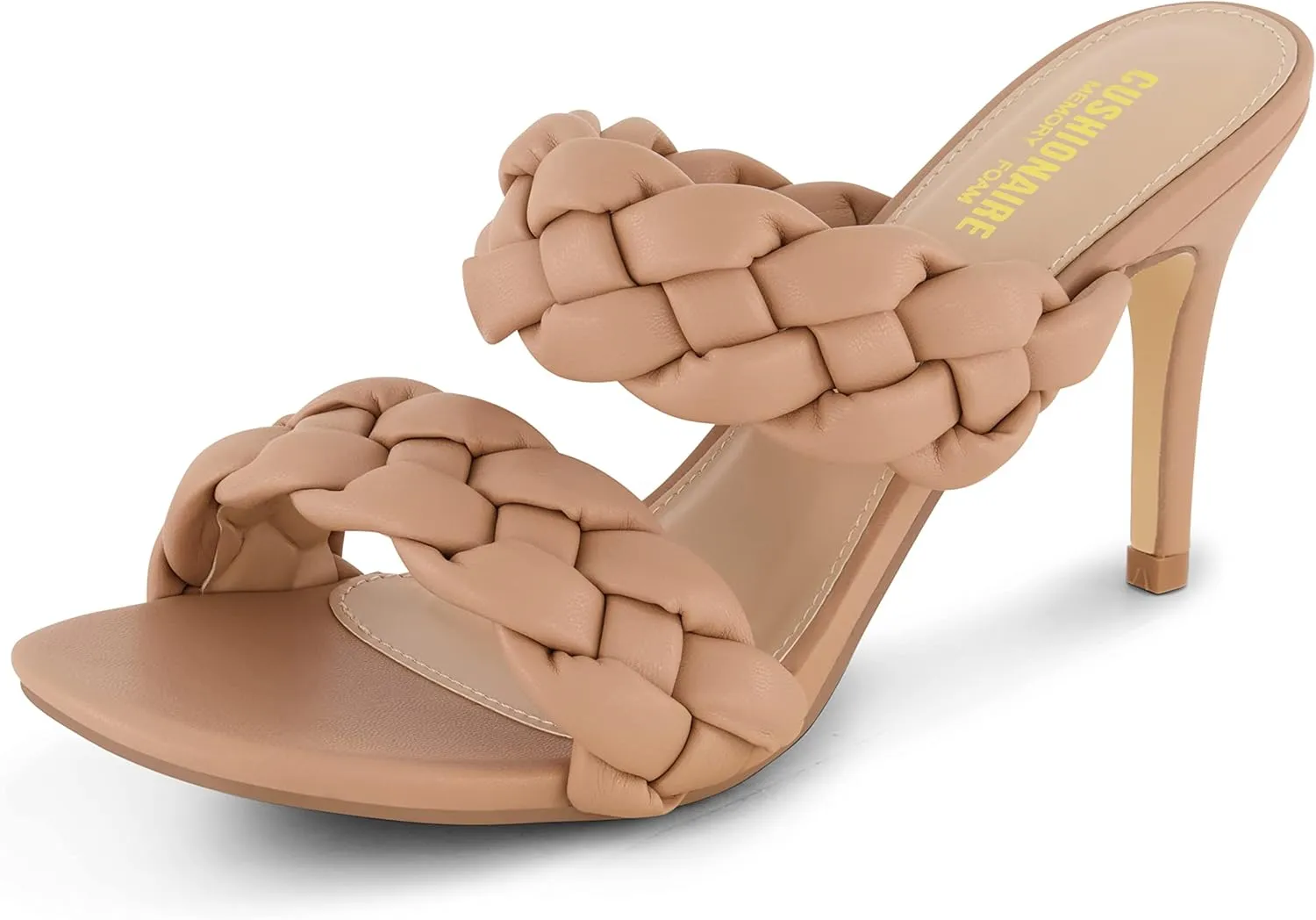 CUSHIONAIRE Women's Suzy braided dress sandal  Memory Foam, Wide Widths Available