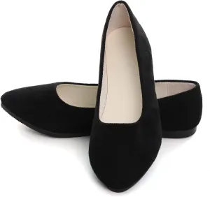 Dear Time Women Block Heel PU Pointed Toe Pumps Shoes