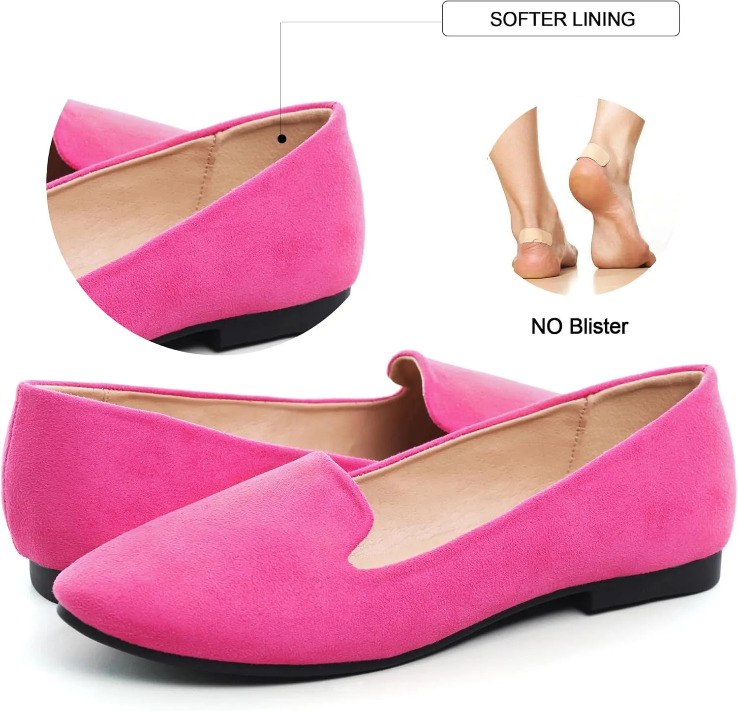 Dear Time Women Block Heel PU Pointed Toe Pumps Shoes
