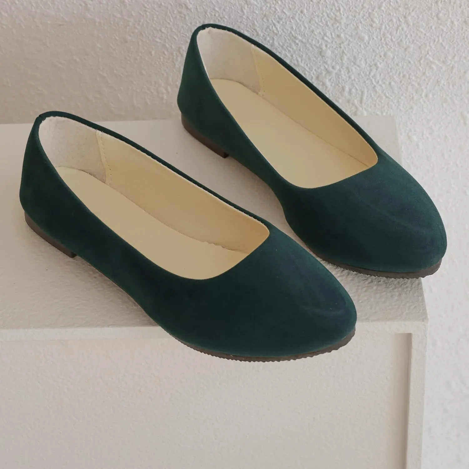 Dear Time Women Block Heel PU Pointed Toe Pumps Shoes