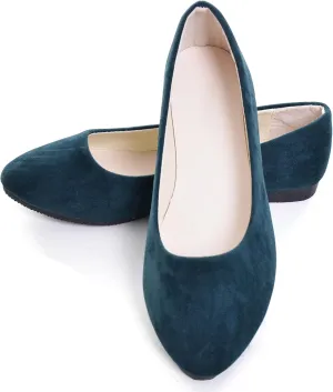 Dear Time Women Block Heel PU Pointed Toe Pumps Shoes