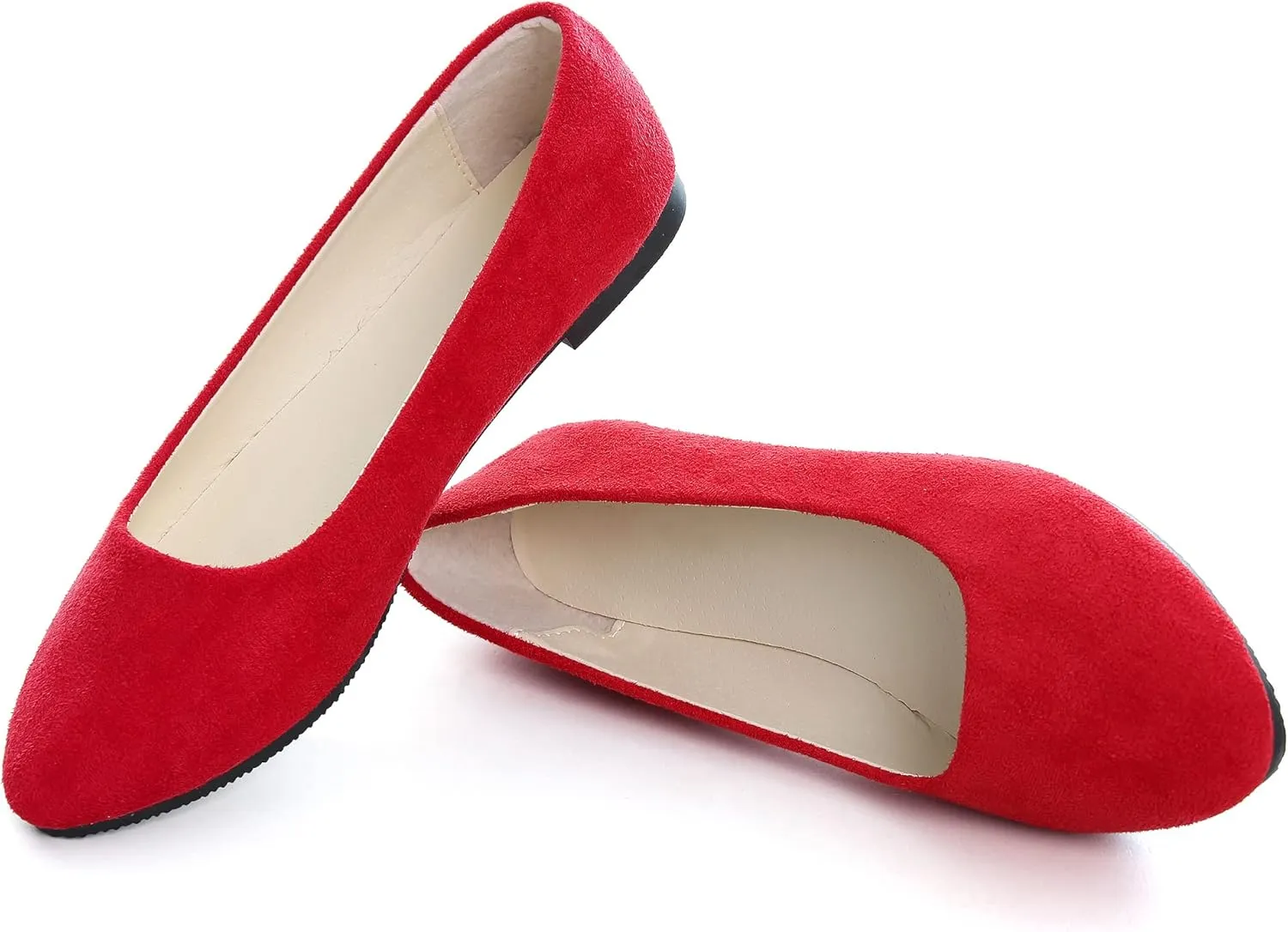 Dear Time Women Block Heel PU Pointed Toe Pumps Shoes