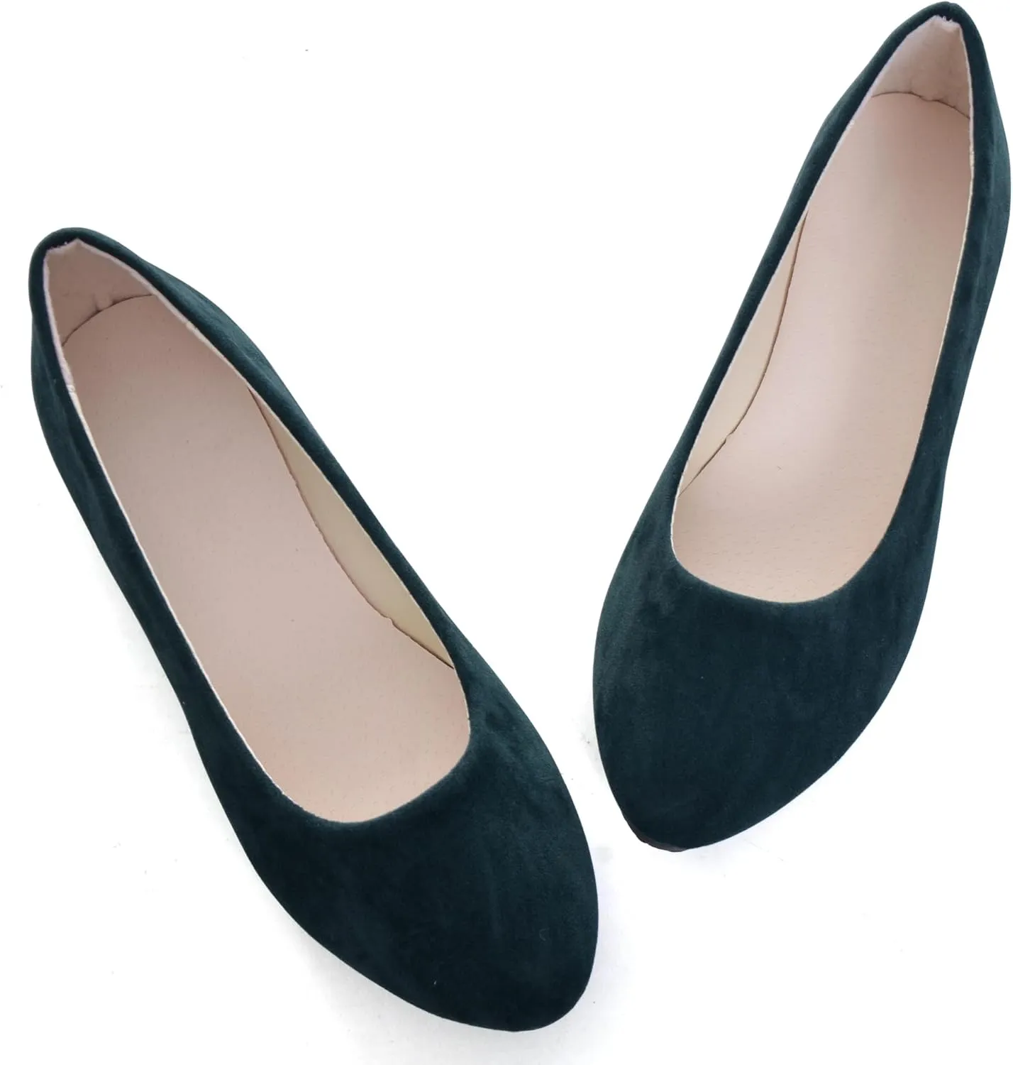 Dear Time Women Block Heel PU Pointed Toe Pumps Shoes
