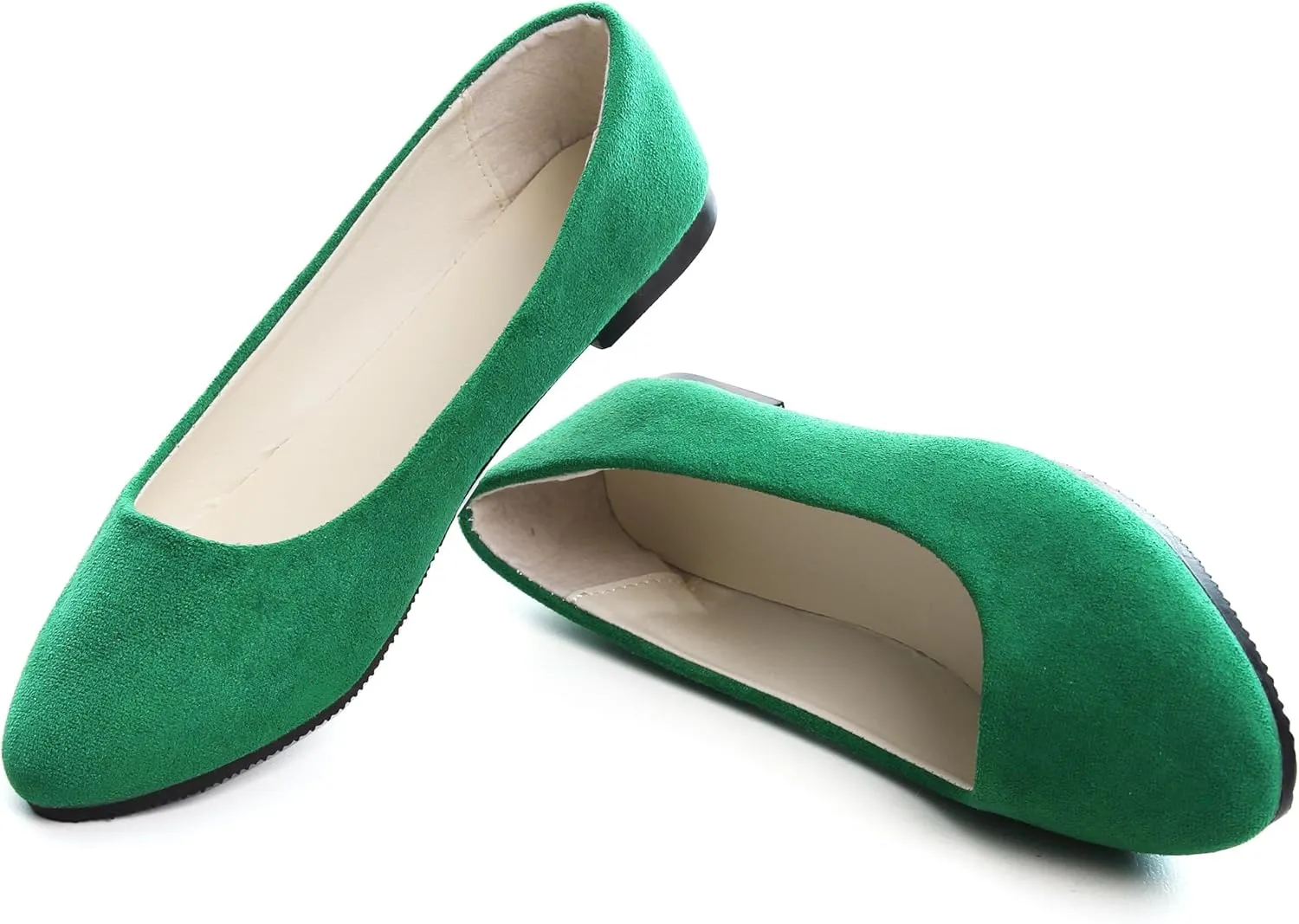 Dear Time Women Block Heel PU Pointed Toe Pumps Shoes