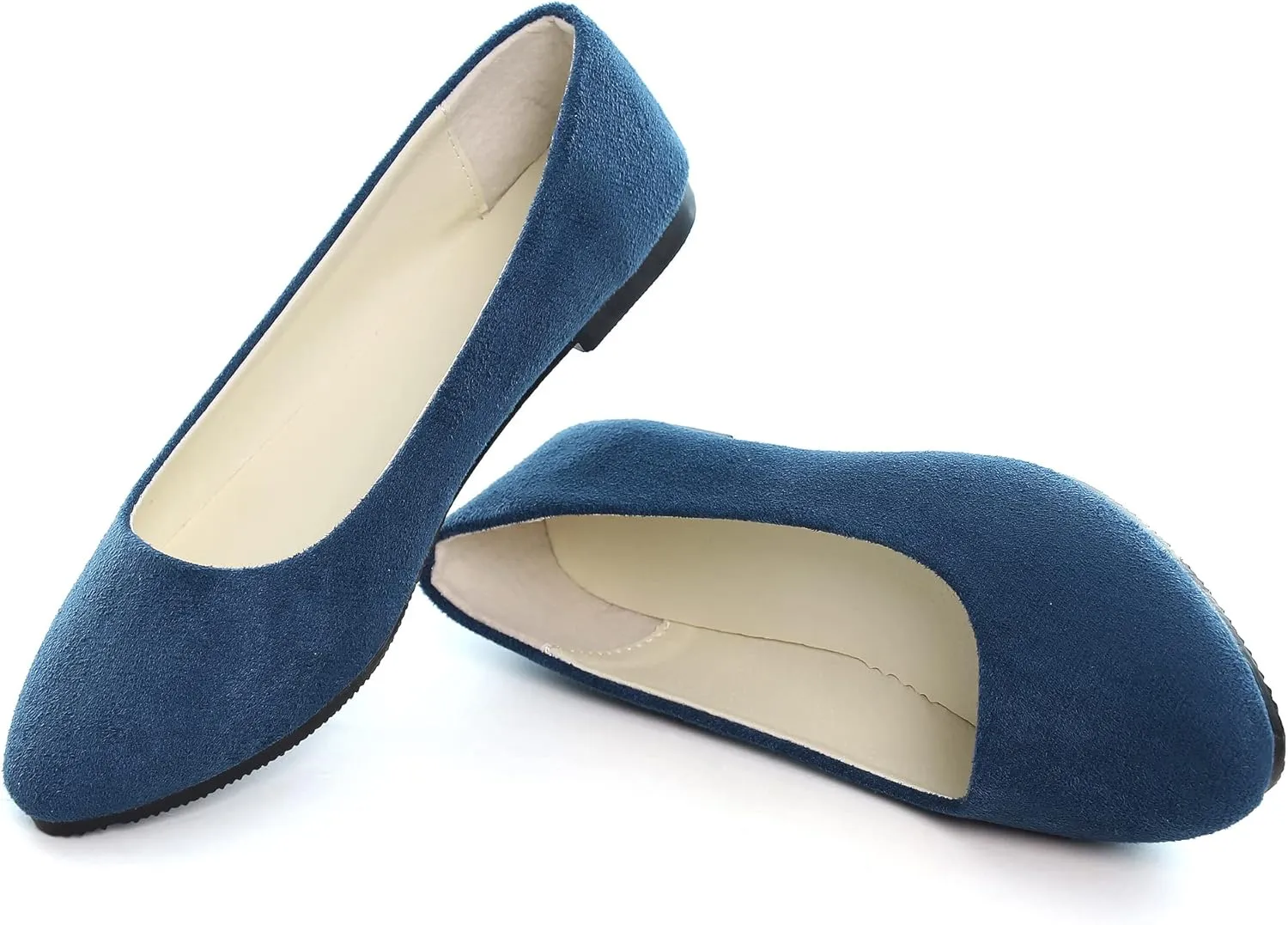 Dear Time Women Block Heel PU Pointed Toe Pumps Shoes