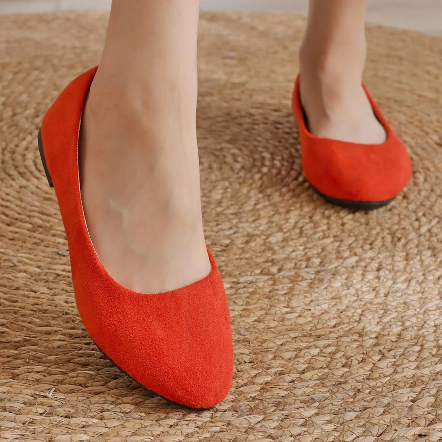 Dear Time Women Block Heel PU Pointed Toe Pumps Shoes