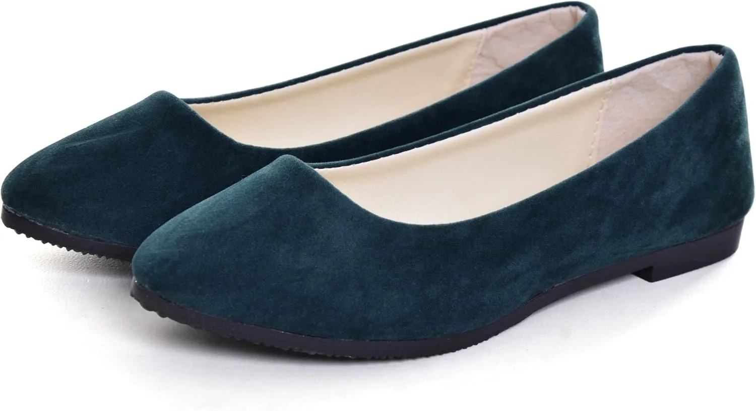 Dear Time Women Block Heel PU Pointed Toe Pumps Shoes