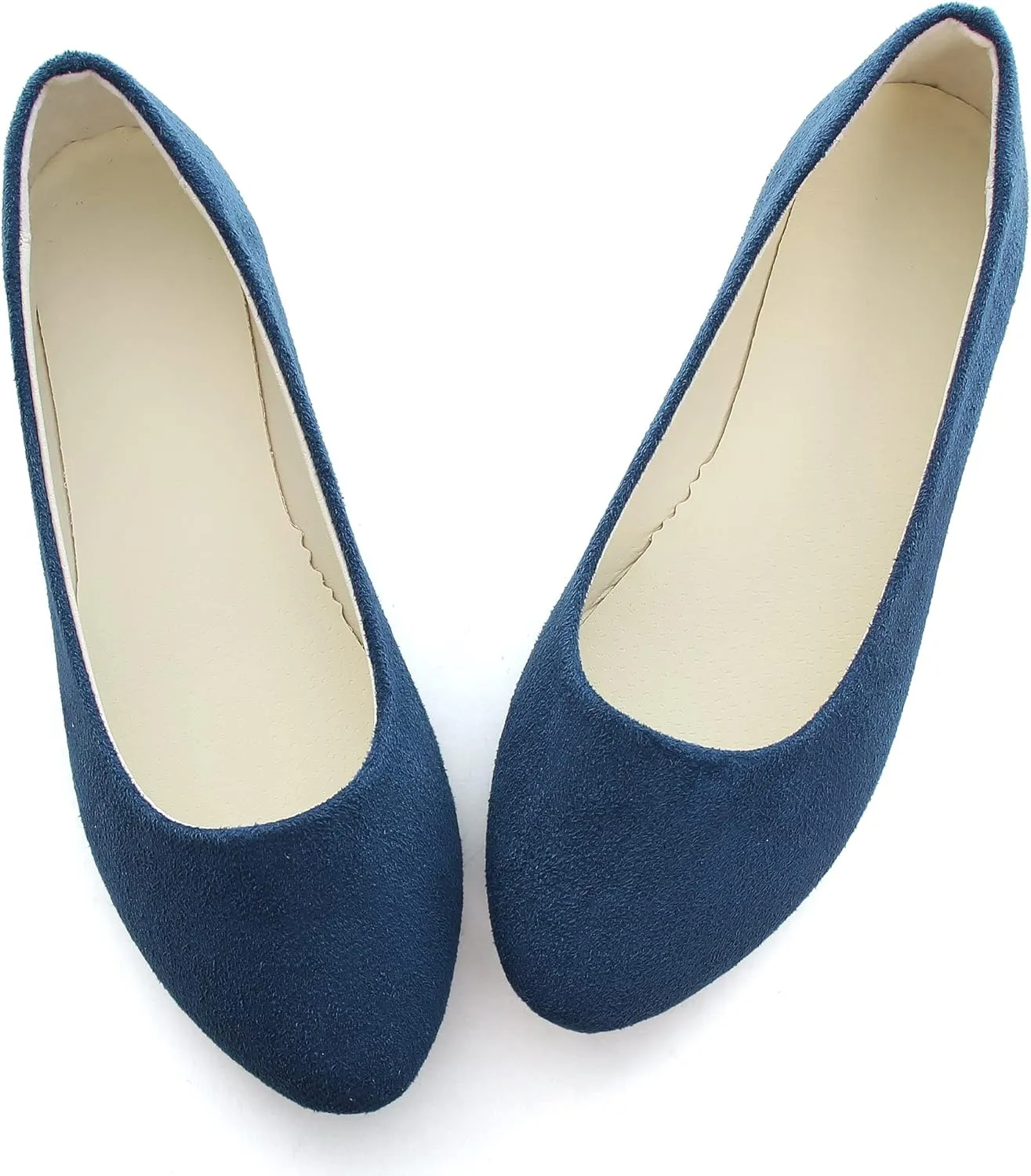 Dear Time Women Block Heel PU Pointed Toe Pumps Shoes