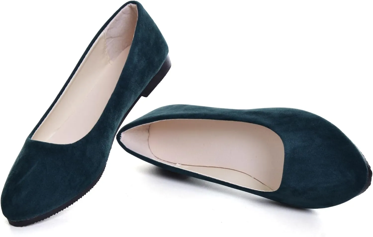 Dear Time Women Block Heel PU Pointed Toe Pumps Shoes