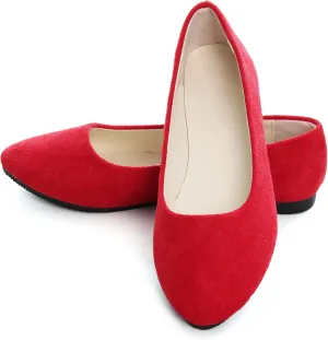 Dear Time Women Block Heel PU Pointed Toe Pumps Shoes