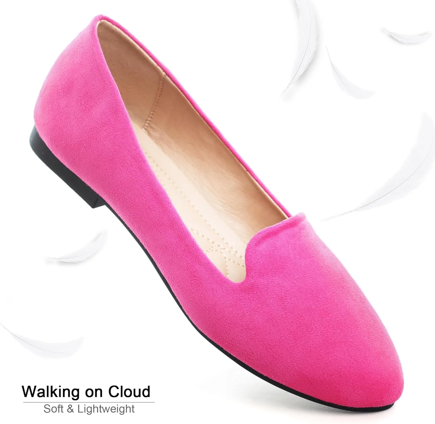 Dear Time Women Block Heel PU Pointed Toe Pumps Shoes