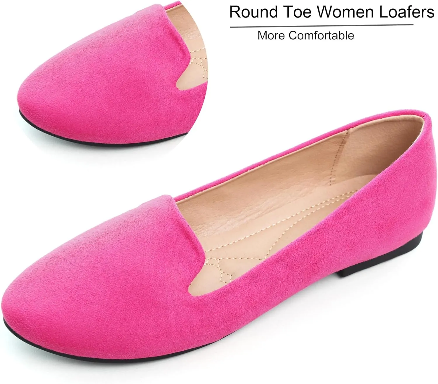 Dear Time Women Block Heel PU Pointed Toe Pumps Shoes