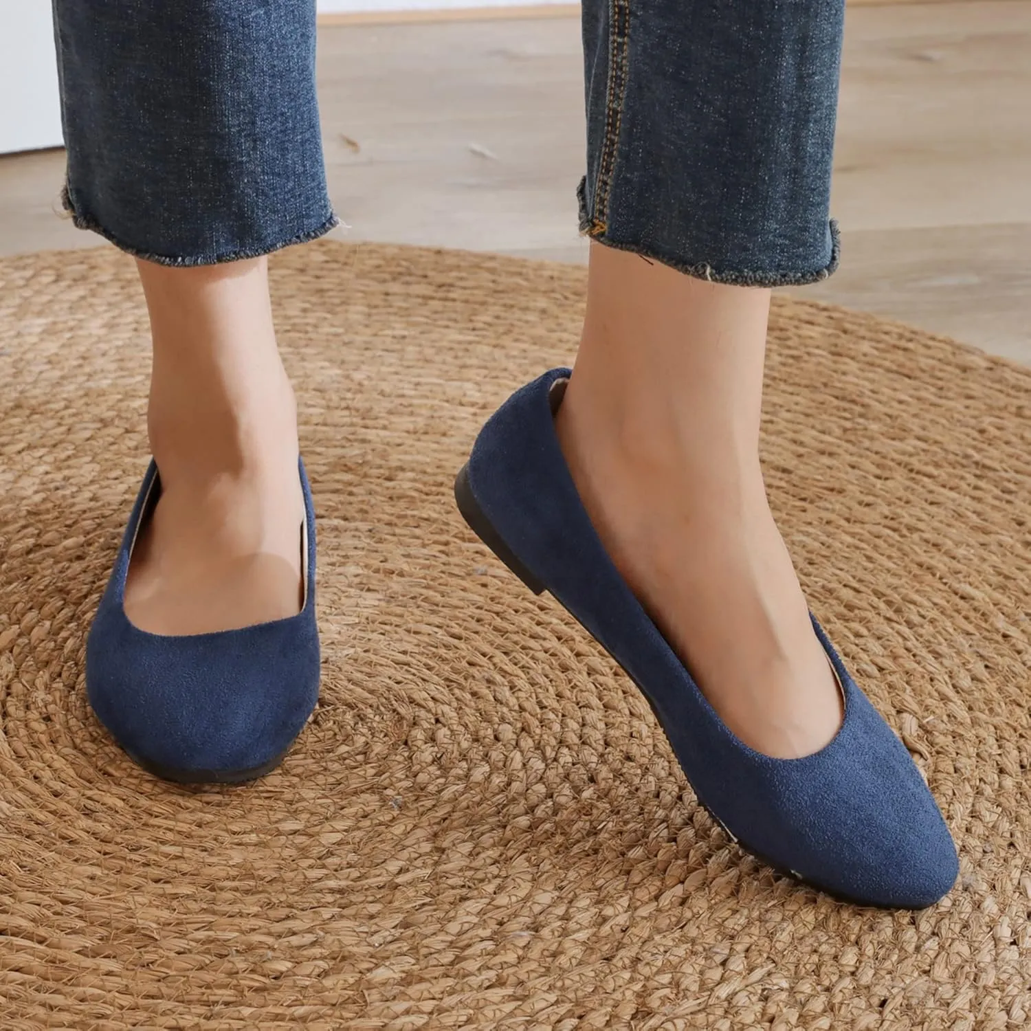 Dear Time Women Block Heel PU Pointed Toe Pumps Shoes