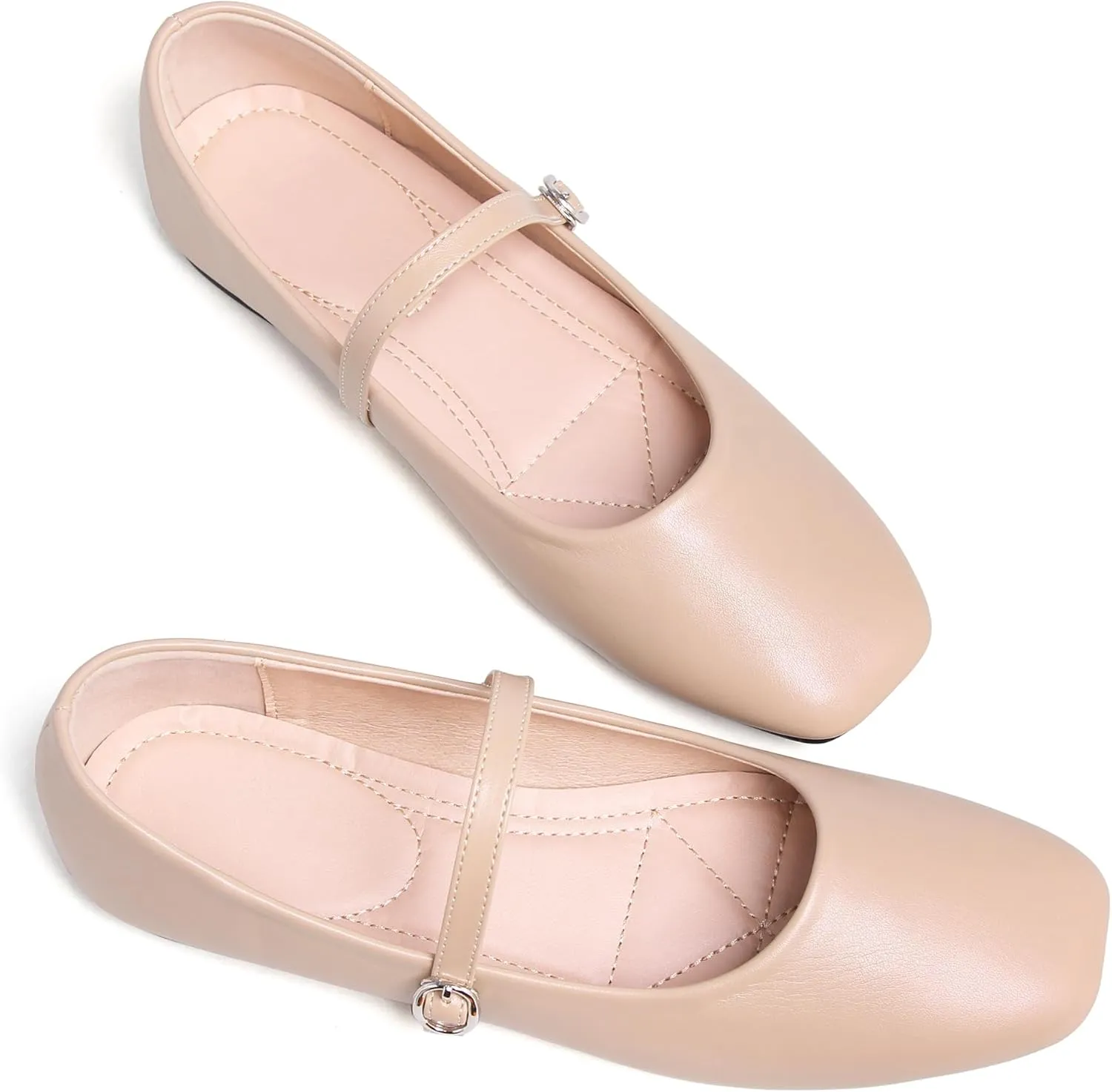 Dear Time Women's Flat Mary Jane Shoes Ankle Strap Round Toe Chinese Style Ballet Flats Casual Walking Shoes