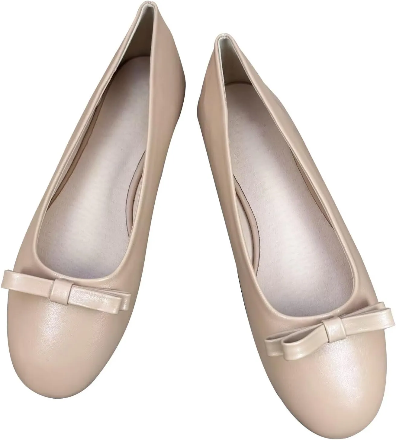 Dear Time Women's Flats Round Toe Bow Knot Flats Retro Ballet Flats Slip-On Shoes Casual