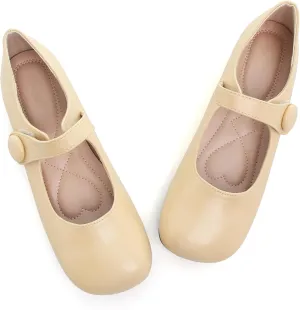 Dear Time Women's Round Toe Mary Jane Flats Cute Lolita Ballets Soft Cushion Flats for Girls