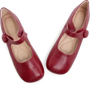 Dear Time Women's Round Toe Mary Jane Flats Cute Lolita Ballets Soft Cushion Flats for Girls