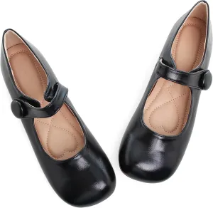 Dear Time Women's Round Toe Mary Jane Flats Cute Lolita Ballets Soft Cushion Flats for Girls