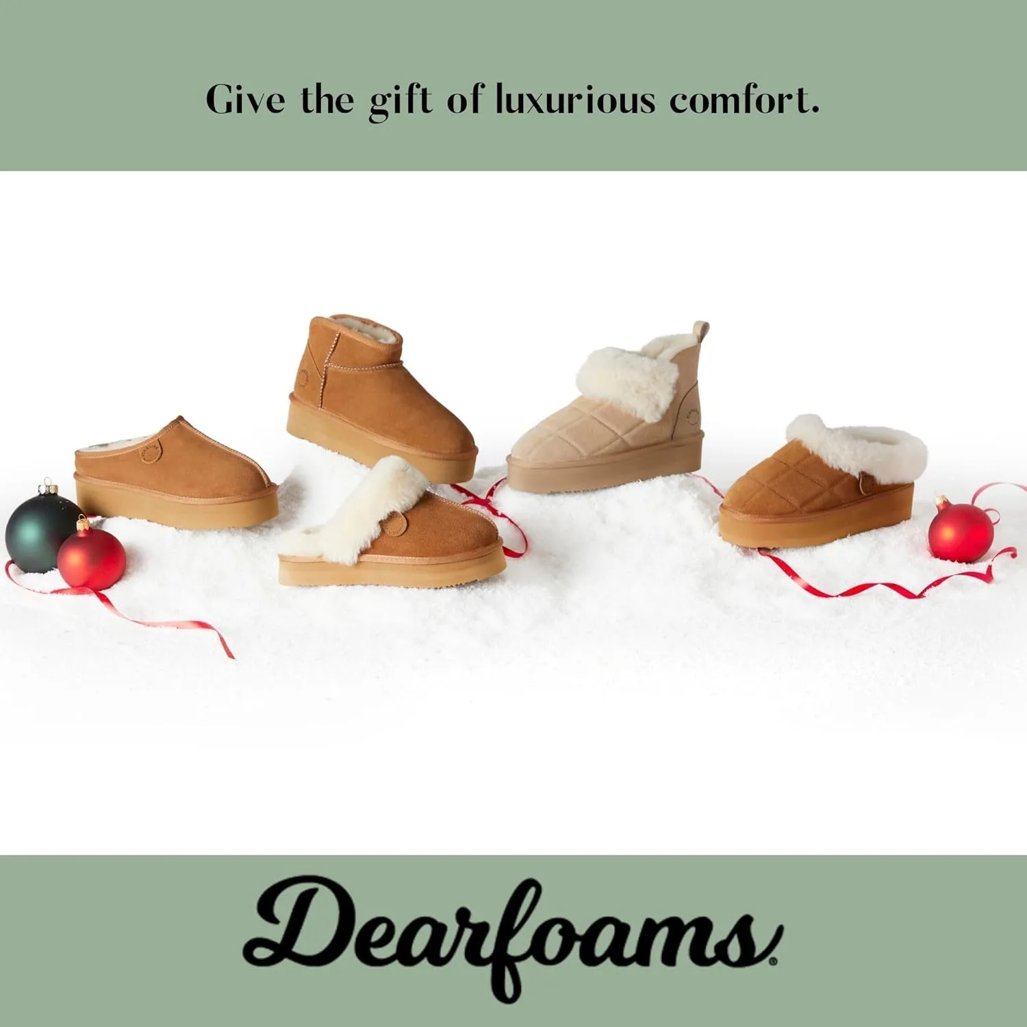 Dearfoams Women's Shearling Platform Slippers Bendigo Comfy Puff Plush Clog House Shoes