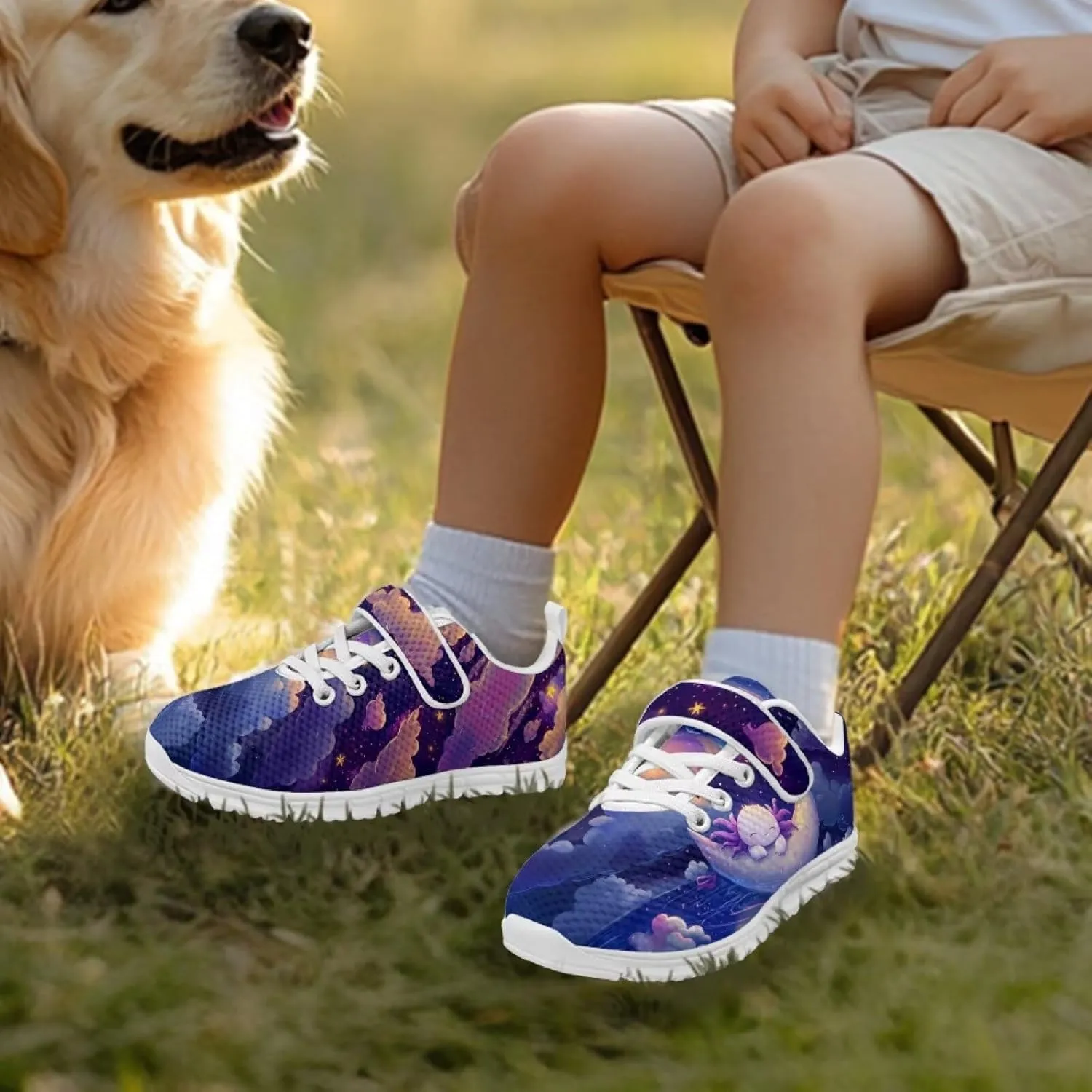Doojoayie Athletic Shoes for Kids Girls for Active Kids Play Running Jogging Shoes