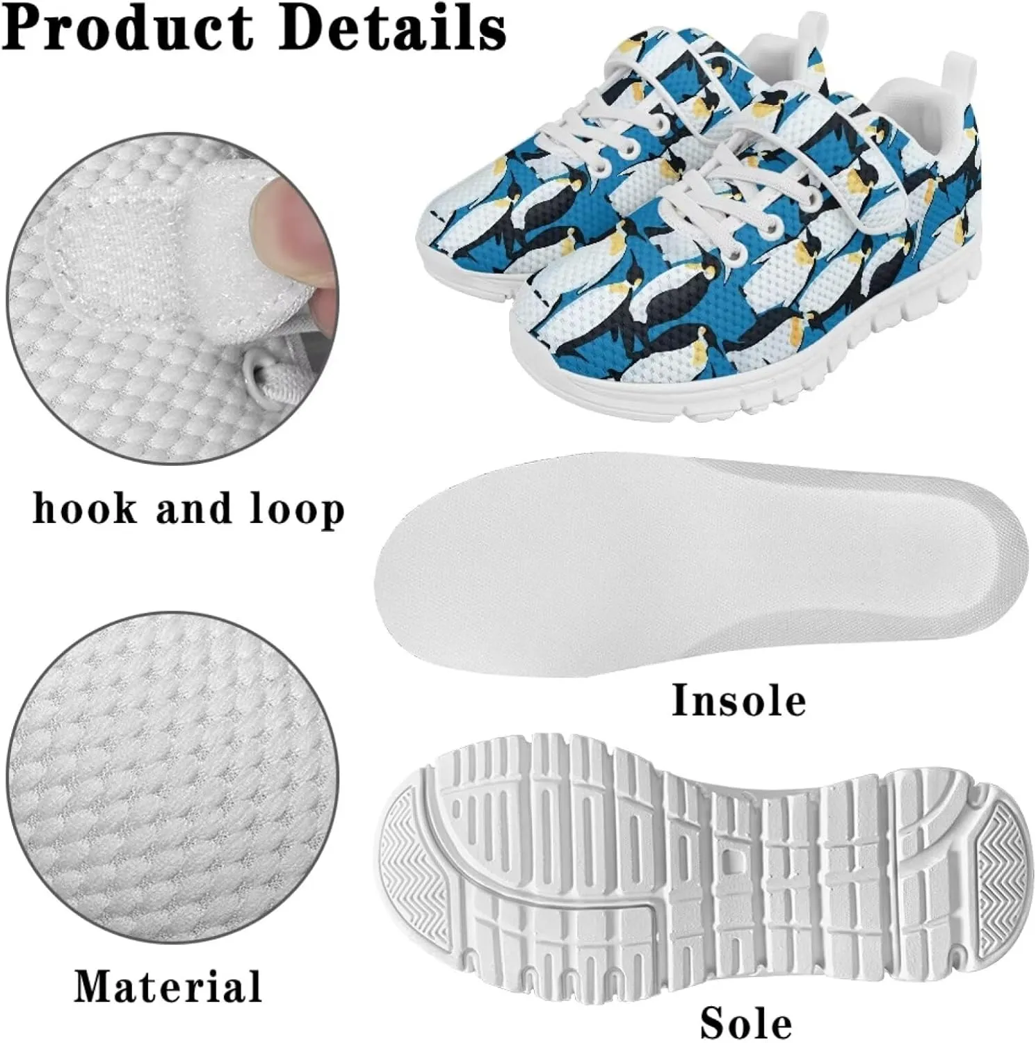 Doojoayie Boys Tennis Shoes Lightweight Little Kids Casual School Shoes Gym Shoes