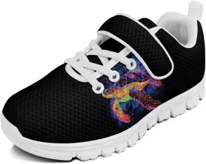Doojoayie Little Girl Tennis Shoes School Sneakers for Girls Hook and Loop Footwear