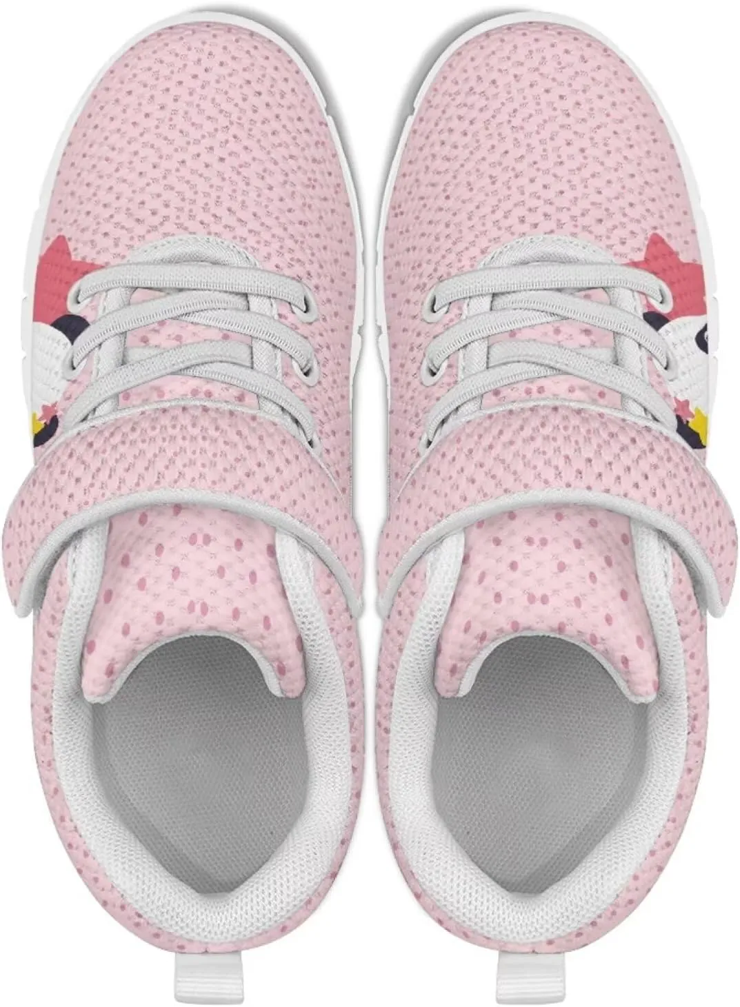 Doojoayie Little Girl Tennis Shoes School Sneakers for Girls Hook and Loop Footwear
