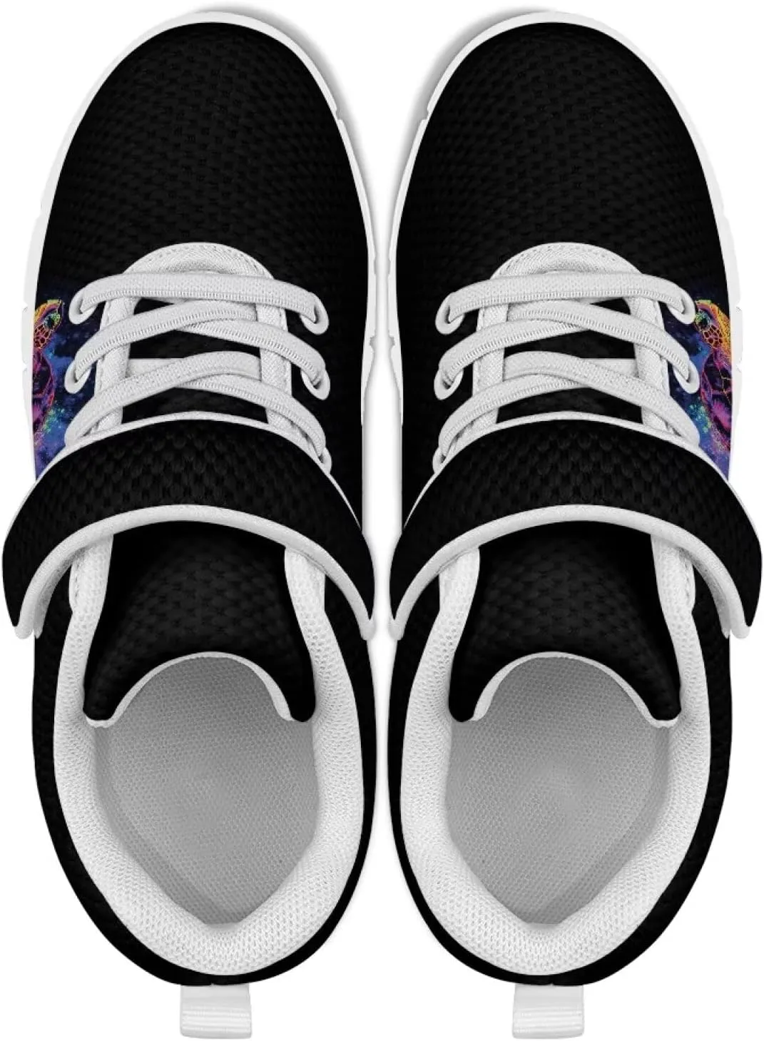 Doojoayie Little Girl Tennis Shoes School Sneakers for Girls Hook and Loop Footwear