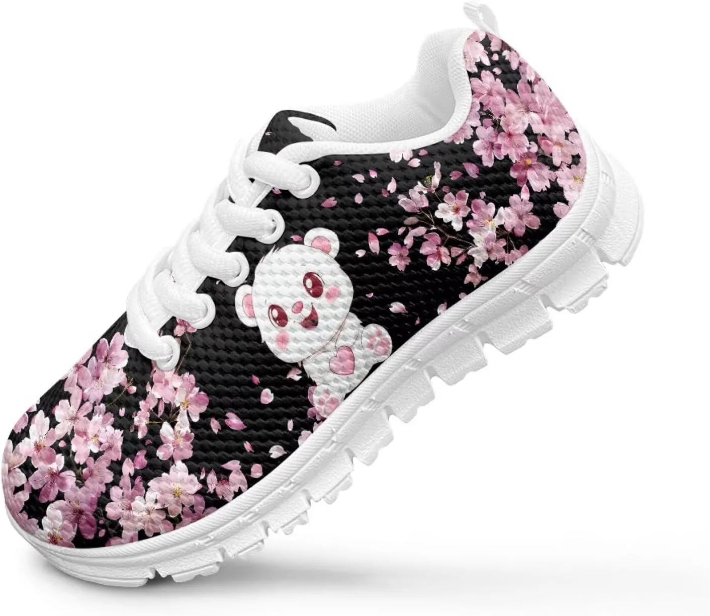 Doojoayie School Tennis Shoes for Girls Running Shoes Animal Pattern Casual Sneakers