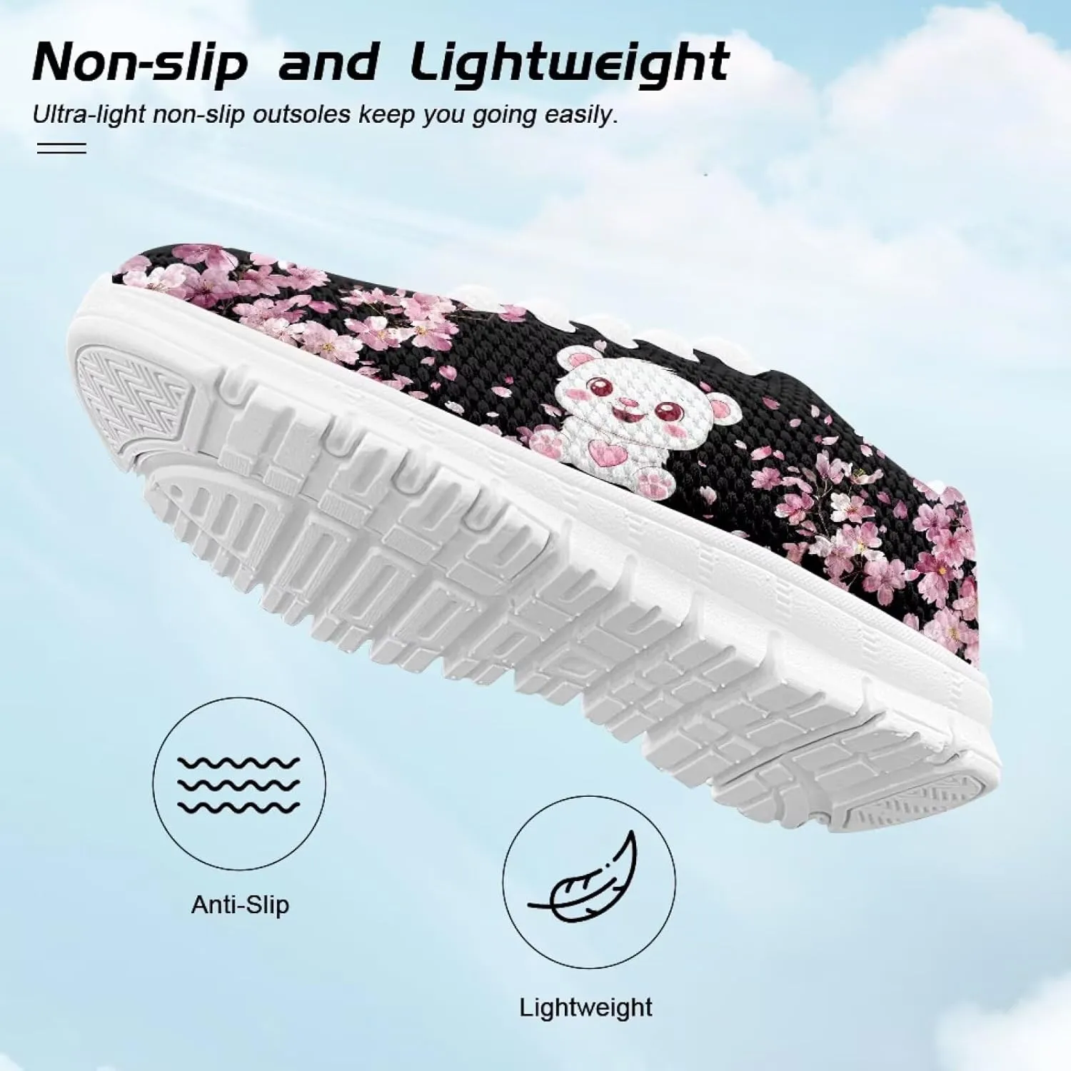 Doojoayie School Tennis Shoes for Girls Running Shoes Animal Pattern Casual Sneakers
