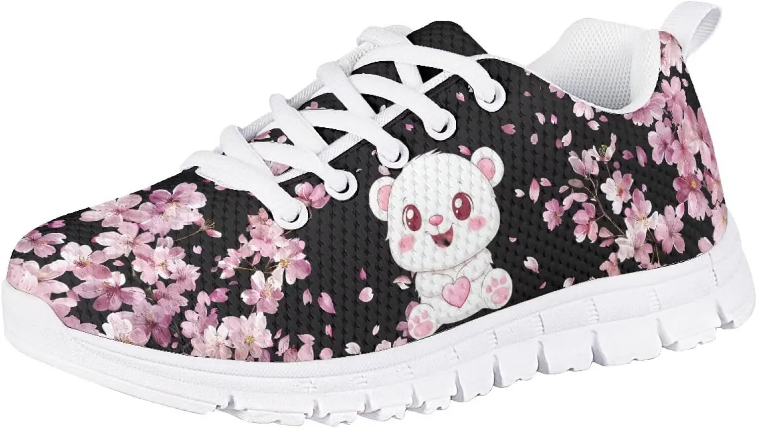 Doojoayie School Tennis Shoes for Girls Running Shoes Animal Pattern Casual Sneakers