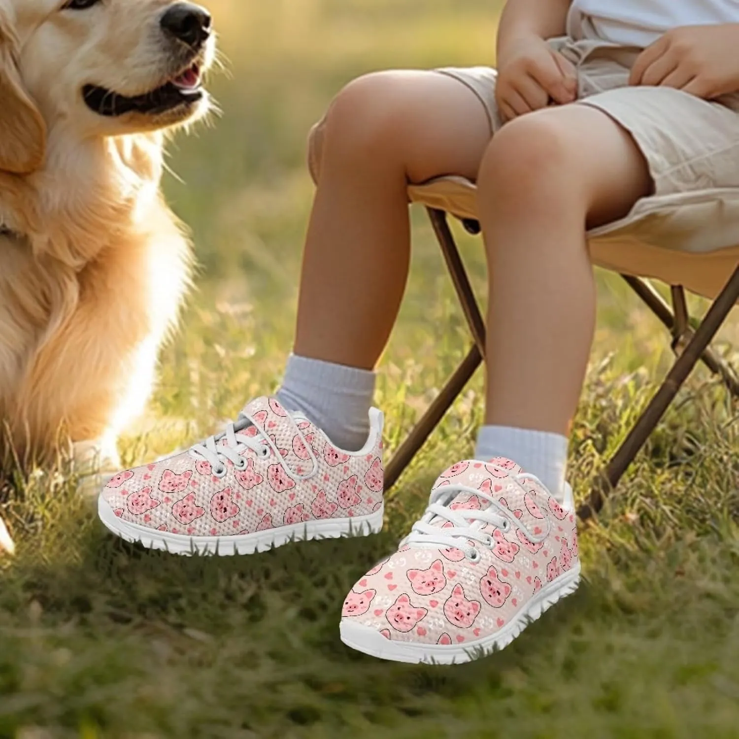Doojoayie Slip On Shoes for Girls Soft Sole School Tennis Shoes Hook and Loop