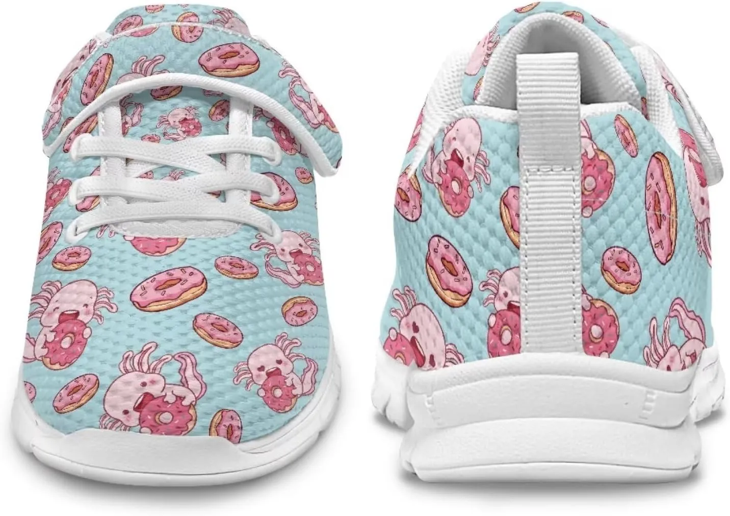 Doojoayie Slip On Shoes for Girls Tennis Shoes Wide Width Sneakers White Sole