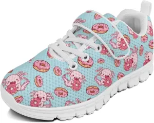 Doojoayie Slip On Shoes for Girls Tennis Shoes Wide Width Sneakers White Sole