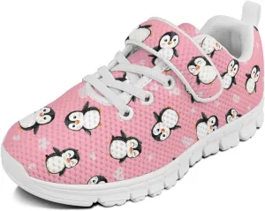 Doojoayie Slip On Shoes for Girls Tennis Shoes Wide Width Sneakers White Sole