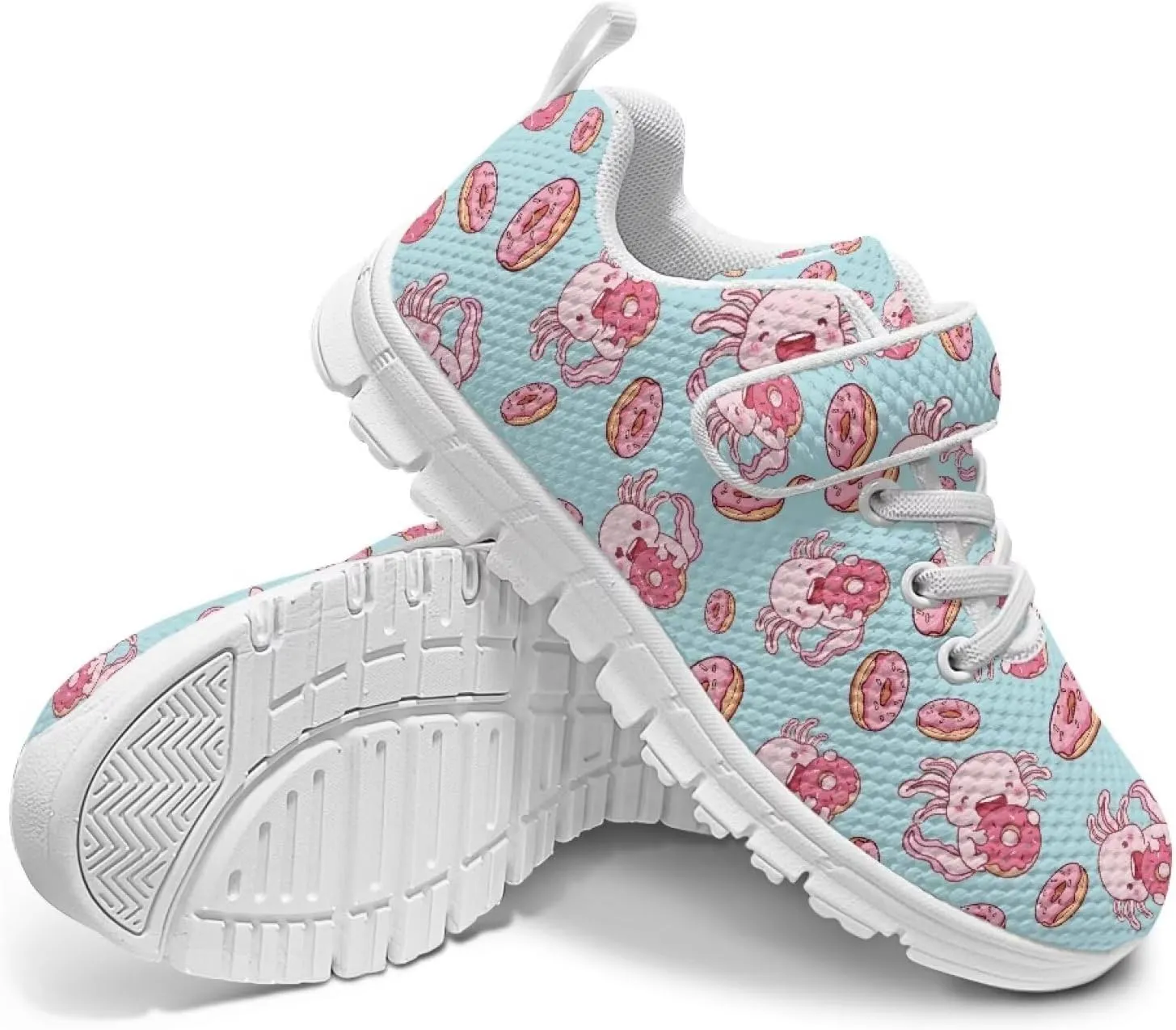 Doojoayie Slip On Shoes for Girls Tennis Shoes Wide Width Sneakers White Sole