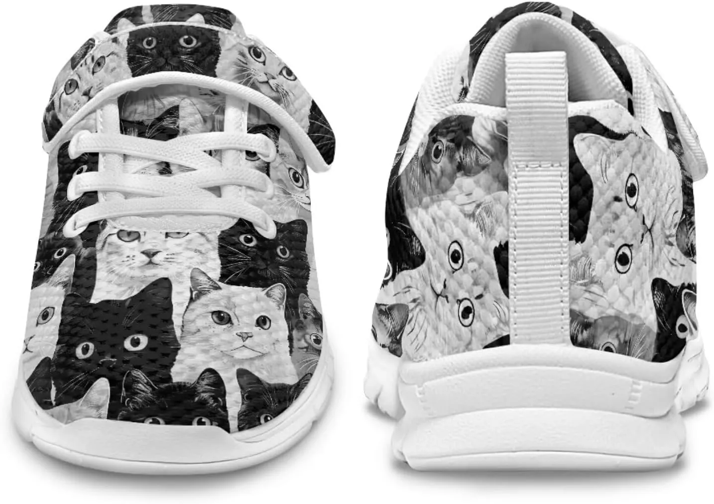 Doojoayie Tennis Shoes Hook and Loop Sport Shoes for Little Girls Pre School