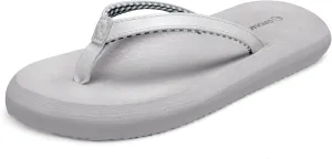 DREAM PAIRS Women's Arch Support Flip Flops Comfortable Soft Cushion Summer Beach Thong Sandals