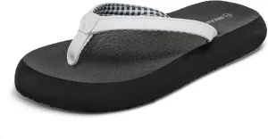 DREAM PAIRS Women's Arch Support Flip Flops Comfortable Soft Cushion Summer Beach Thong Sandals