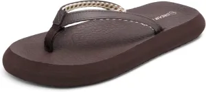 DREAM PAIRS Women's Arch Support Flip Flops Comfortable Soft Cushion Summer Beach Thong Sandals