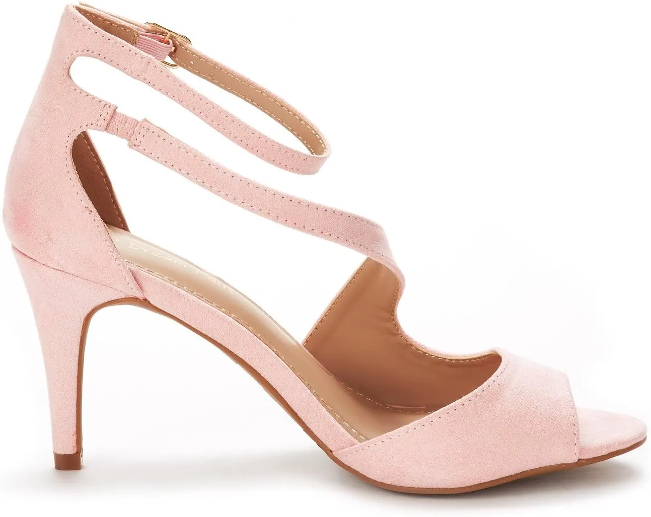 DREAM PAIRS Women's NILE Fashion Stilettos Open Toe Pump Heel Sandals