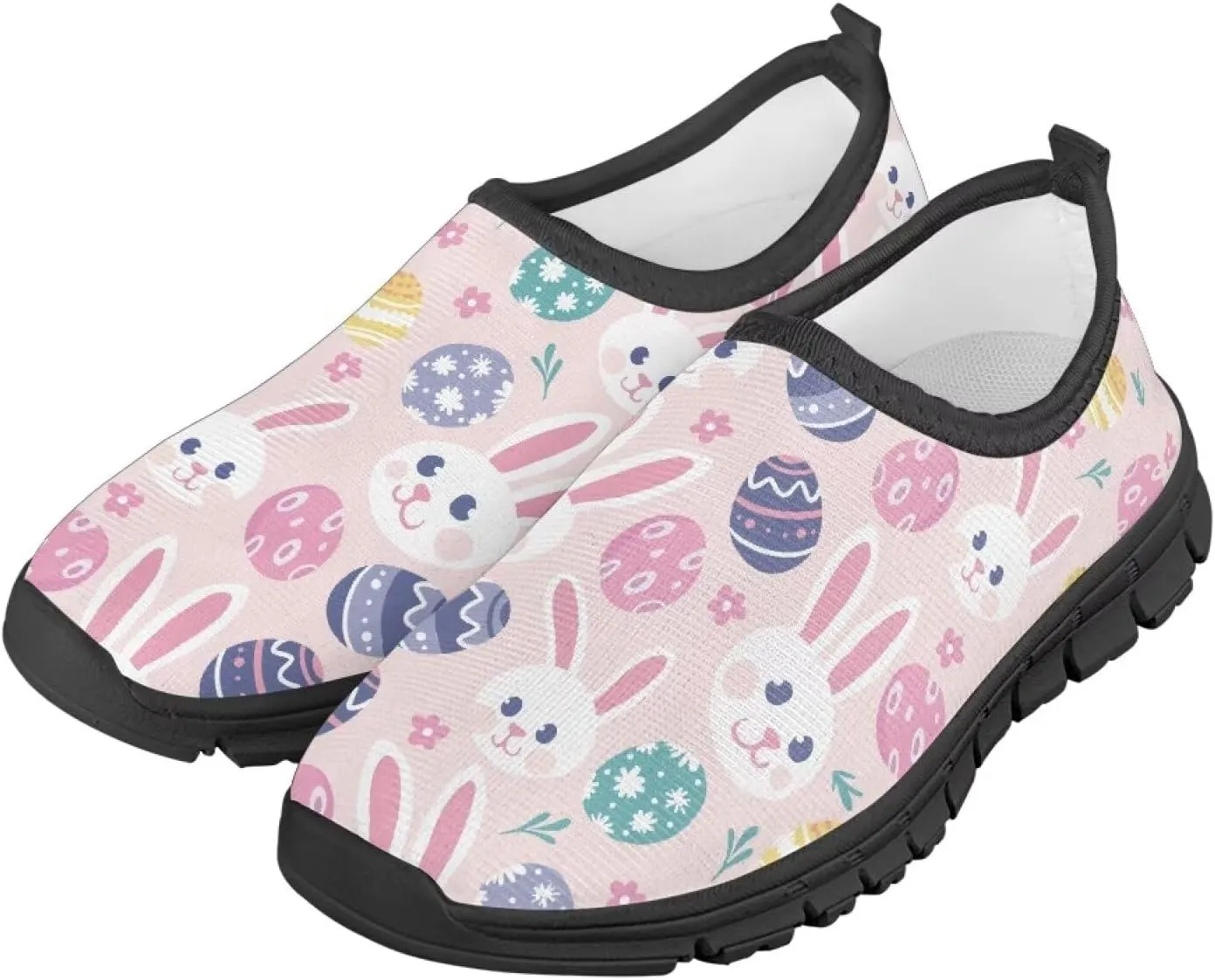 Easter Shoes for Girls Holiday Casual Shoes Trendy Kids Slip On Sneakers